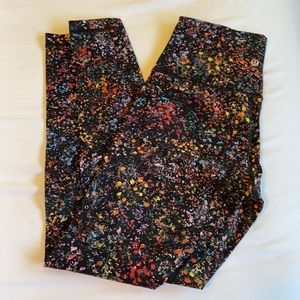 Floral ankle length Lululemon leggings
